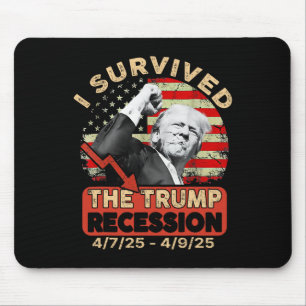 Tapis De Souris J'Ai Survécu À La Récession De Trump 4 7 25 - 4 9 