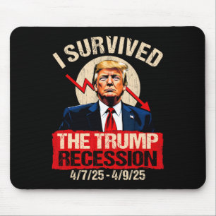 Tapis De Souris J'Ai Survécu À La Récession Trump 4725 4925 Trump