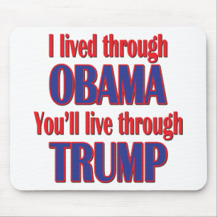 Tapis De Souris J'ai survécu à Obama