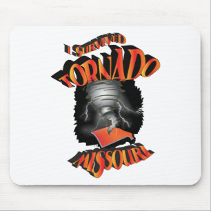 Tapis De Souris J'ai survécu à Tornado Missouri