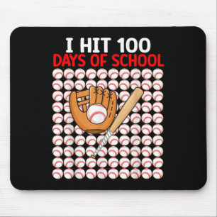 Tapis De Souris J'Ai Touché 100 Jours De Bat-Bat De Baseball Scola
