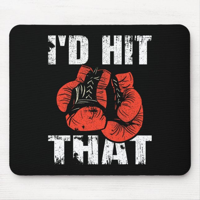Tapis De Souris J'Ai Touché Cette Boxe (Devant)