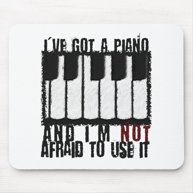 Tapis De Souris J'ai un piano (Devant)