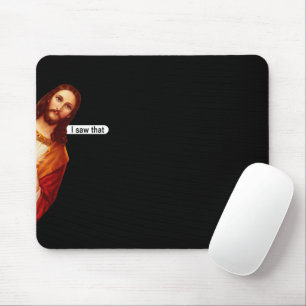 Tapis De Souris J'Ai Vu Que Jésus Mouse Pad