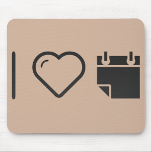 Tapis De Souris J'aime arrache des calendriers