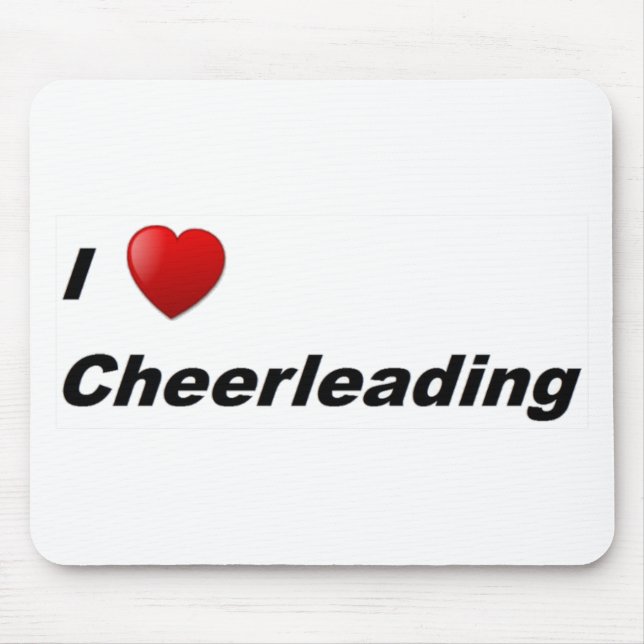 Tapis De Souris J'Aime Cheerleader (Devant)