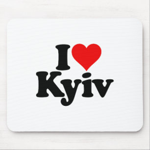Tapis De Souris J'aime cœur Kyiv Kiev Ukraine Ukr