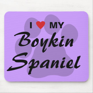 Tapis De Souris J'aime (coeur) mon épagneul de Boykin