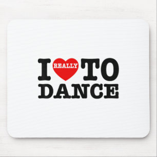 Tapis De Souris J'Aime Danser J'Aime Danser Amusant Danser Enseign