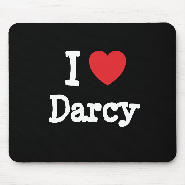 Tapis De Souris J'aime Darcy heart T-Shirt (Devant)