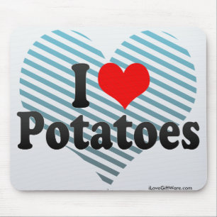 Tapis De Souris J'aime des pommes de terre