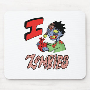 Tapis De Souris J'AIME DES ZOMBIS finis 3
