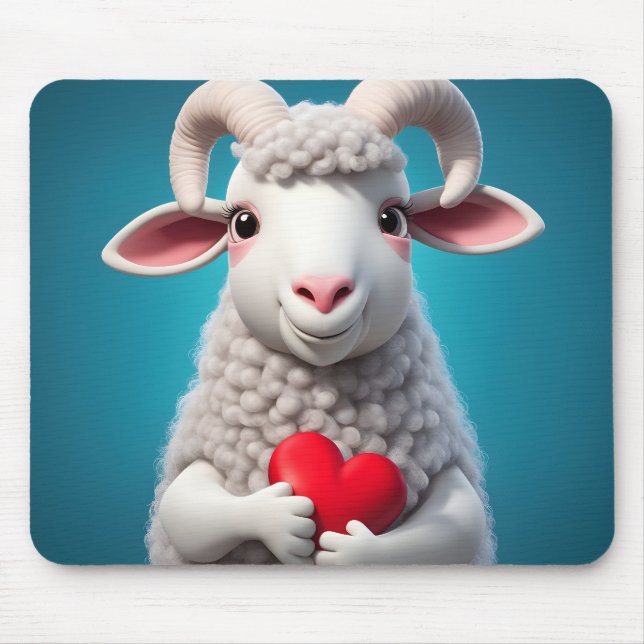 Tapis De Souris J'aime Ewe (Devant)