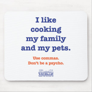 Tapis De Souris J'aime faire cuire ma famille et mes animaux