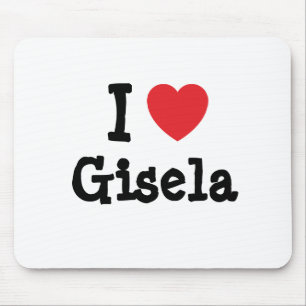 Tapis De Souris J'aime Gisela heart T-Shirt