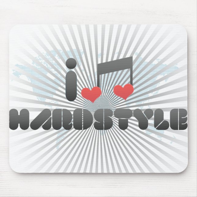Tapis De Souris J'aime Hardstyle (Devant)
