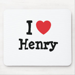Tapis De Souris J'aime Henry coeur T-Shirt
