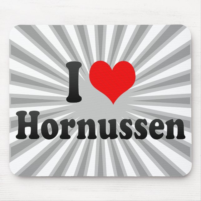 Tapis De Souris J'aime Hornussen (Devant)