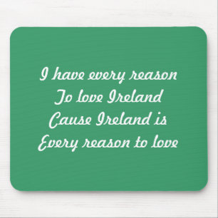 Tapis De Souris J'aime Irlande
