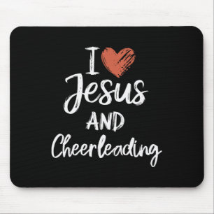 Tapis De Souris J'aime Jésus et l'encouragement chrétien religieux