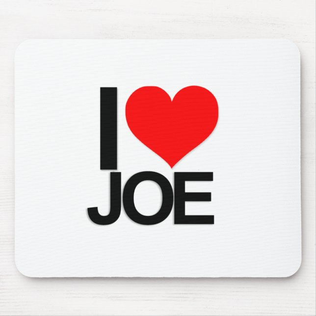 Tapis De Souris J'aime Joe Mousepad (Devant)