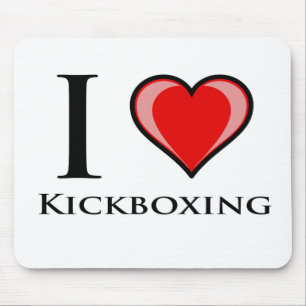 Tapis De Souris J'aime Kickboxing