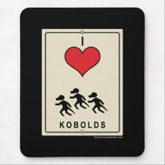 Tapis De Souris J'aime Kobolds
