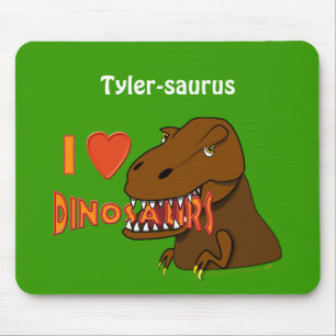 Tapis De Souris J'aime la bande dessinée Tyrranosaurus Rex de