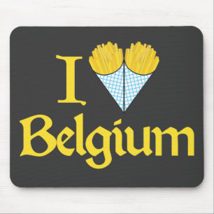 Tapis De Souris J'aime la Belgique