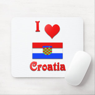 Tapis De Souris J'aime la Croatie