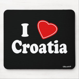 Tapis De Souris J'aime la Croatie