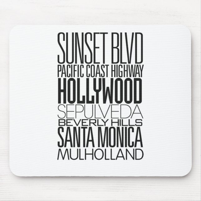 Tapis De Souris J'aime la LA (Devant)