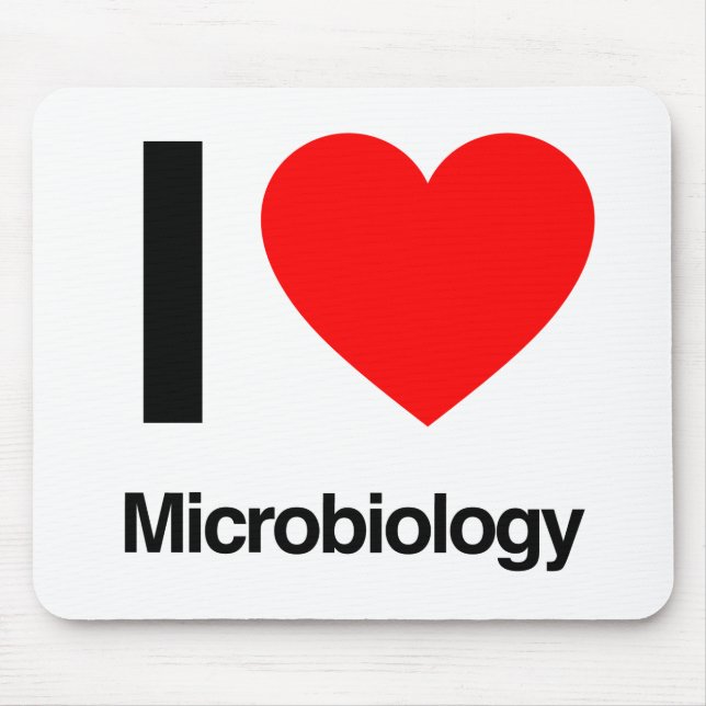 Tapis De Souris j'aime la microbiologie (Devant)