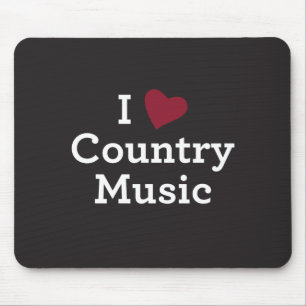 Tapis De Souris J'aime la musique country