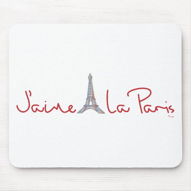 Tapis De Souris J'aime La Paris (Devant)