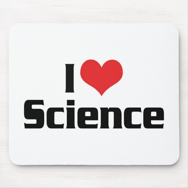 Tapis De Souris J'aime la science du cœur (Devant)
