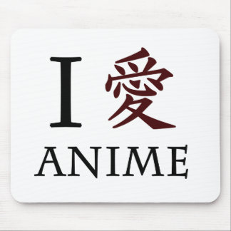Tapis De Souris J'aime l'Anime
