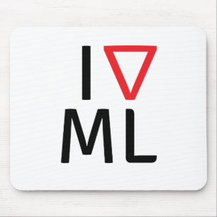 Tapis De Souris J'aime l'apprentissage automatique