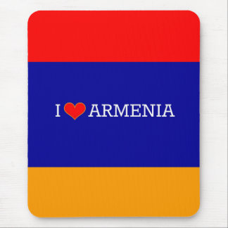 Tapis De Souris J'aime l'Arménie, drapeau de l'Arménie