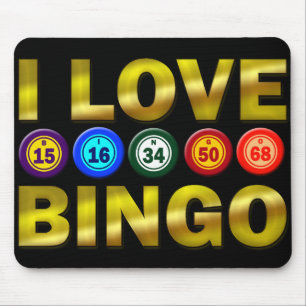 TAPIS DE SOURIS J'AIME LE BINGO-TEST