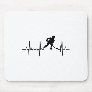 Tapis De Souris J'aime le cardiogramme de hockey en ligne 