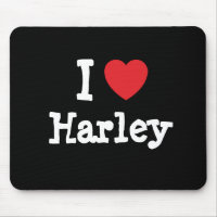 J'aime le coeur Harley personnalisé