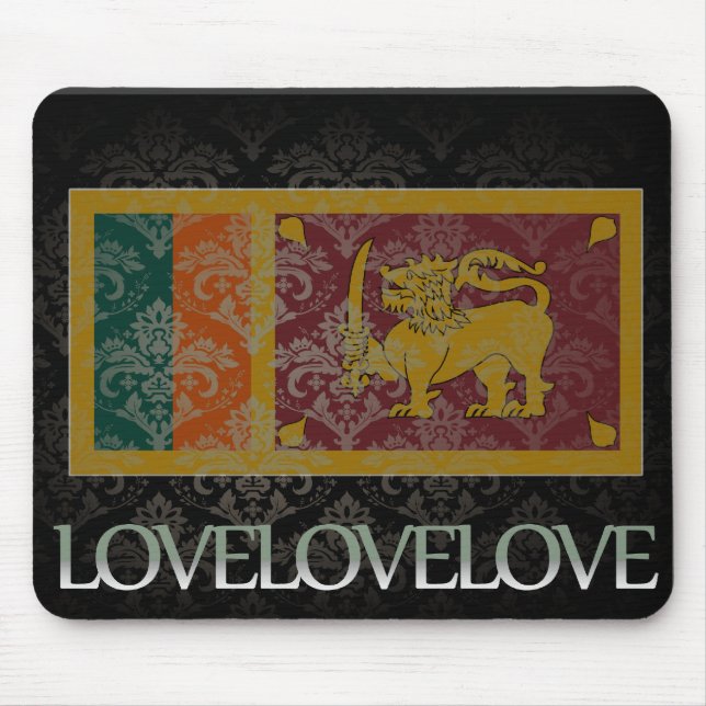Tapis De Souris J'aime le cool du Sri Lanka (Devant)