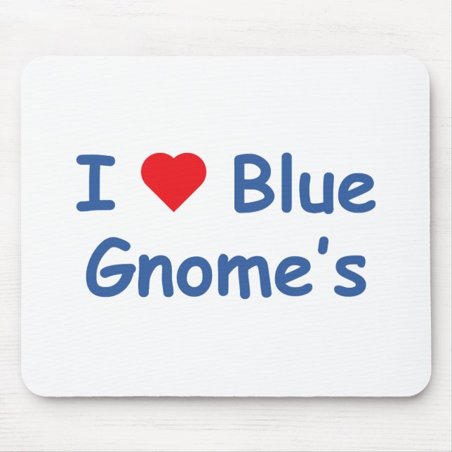 Tapis De Souris J'aime le gnome (Devant)