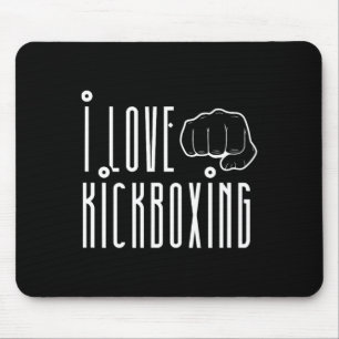 Tapis De Souris J'aime le kickboxing Kickbox Kick Boxing Kickboxer