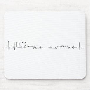 Tapis De Souris J'aime le souvenir de Budapest (style d'ecg)