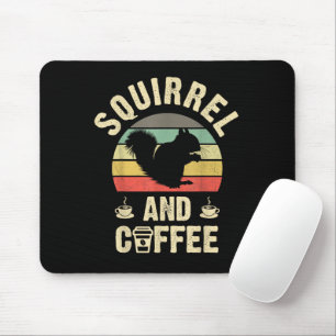 Tapis De Souris J'aime l'écureuil et le thème de compagnie drôle v