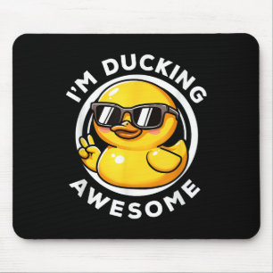 Tapis De Souris J'Aime Les Amateurs De Canards Drôle En Caoutchouc