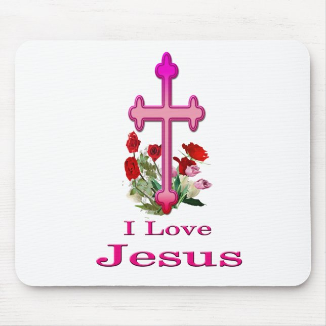 Tapis De Souris J'aime les cadeaux de Jésus (Devant)