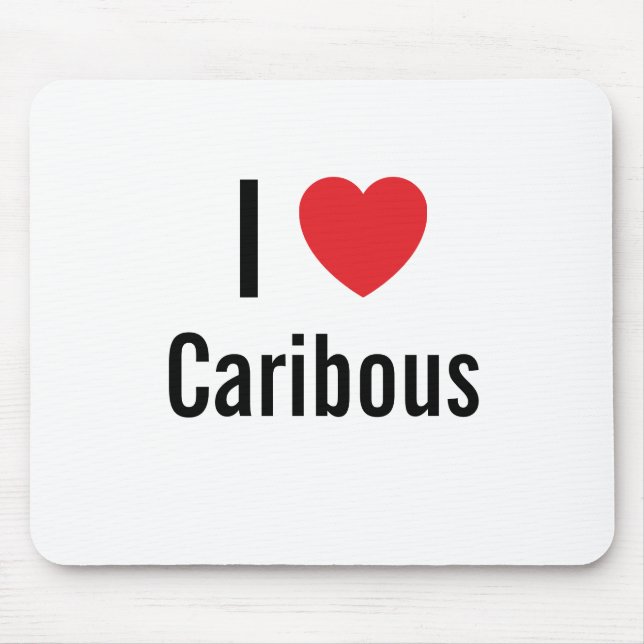 Tapis De Souris J'aime les Caraïbes (Devant)